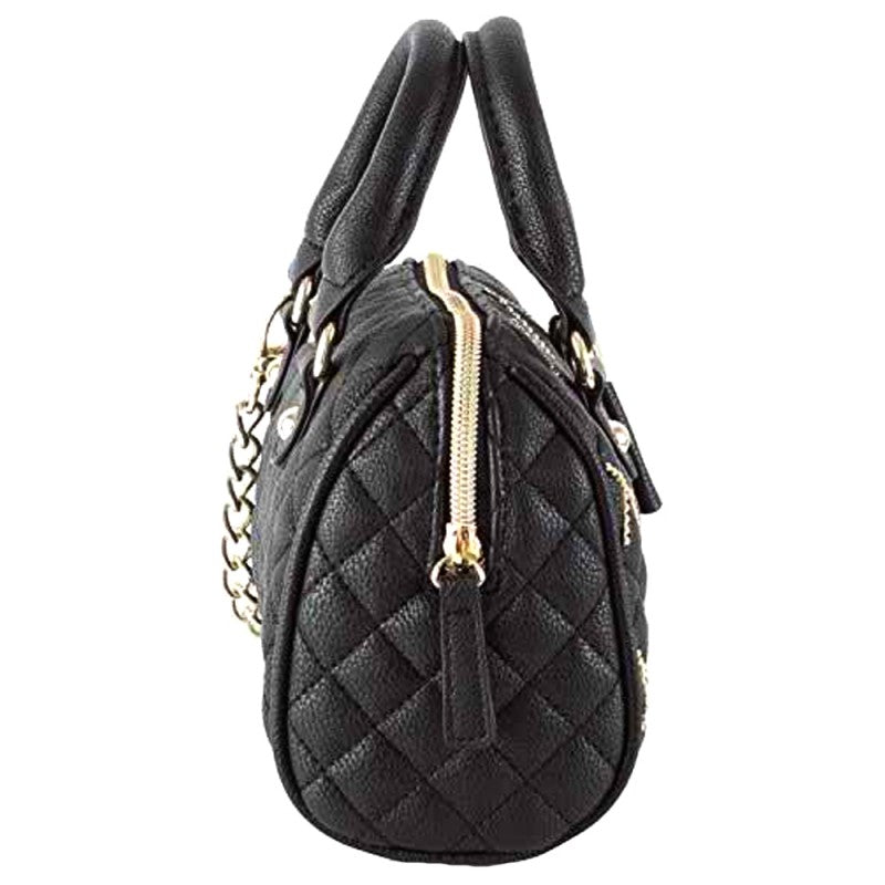 Black Crossbody Satchel Handbag