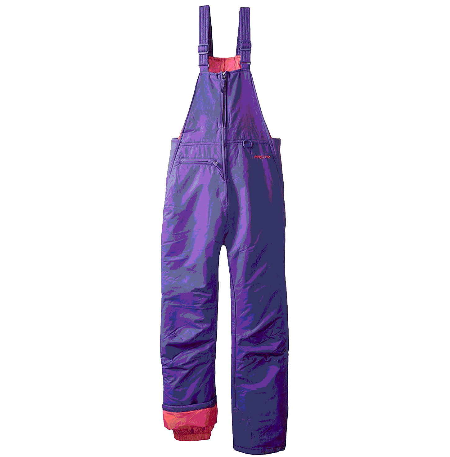 Girls Purple Insulated Ski Bib