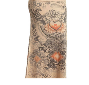Heart Fold-Over Maxi Skirt