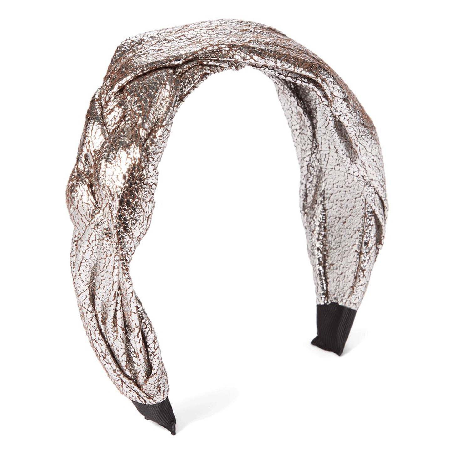 Silver Metallic Braid Headband