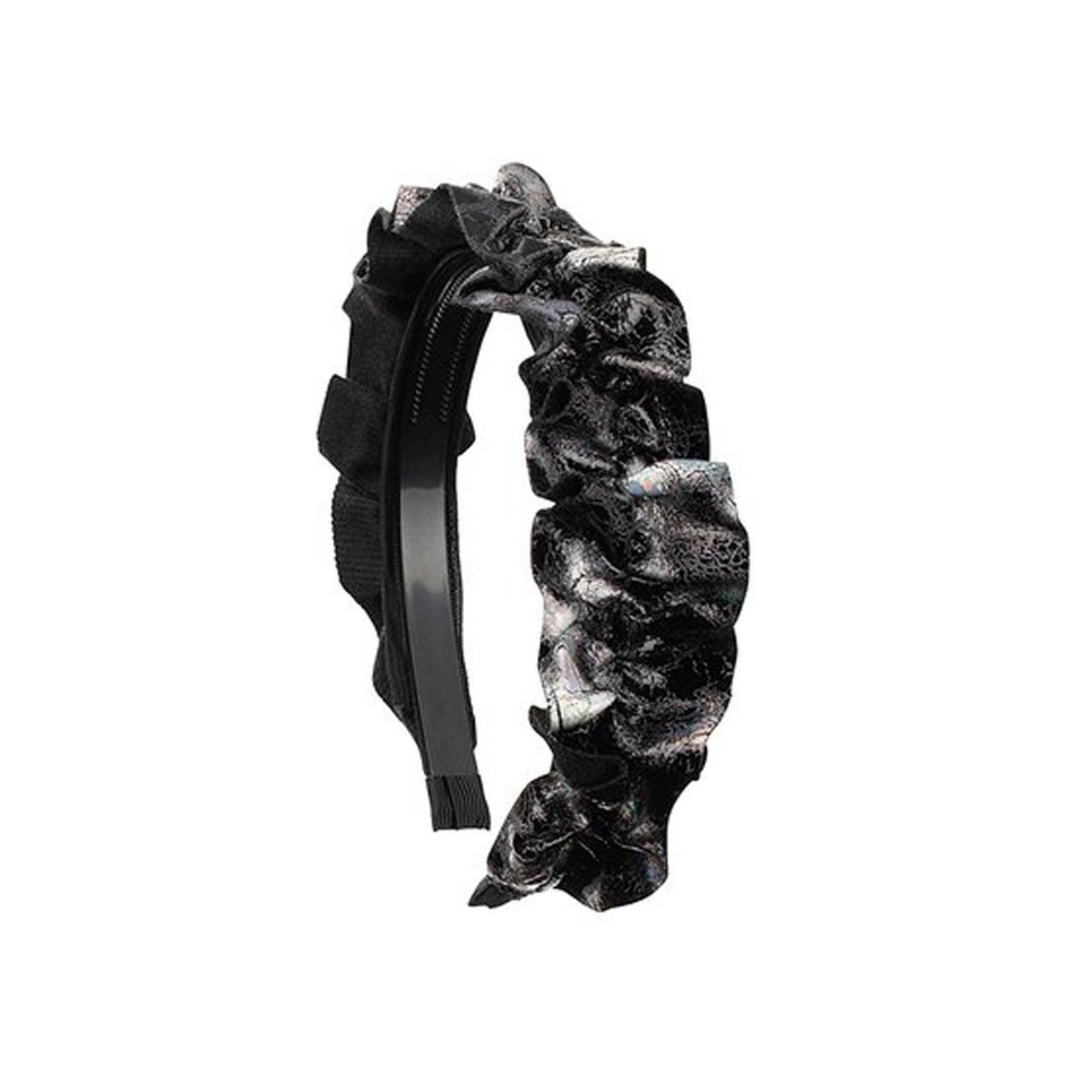Black Ruffle Headband