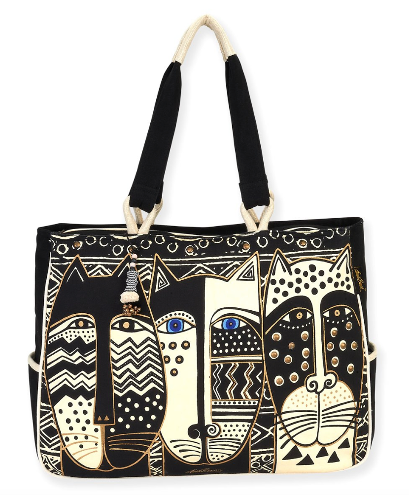 Black & White Cats Rectangular Tote