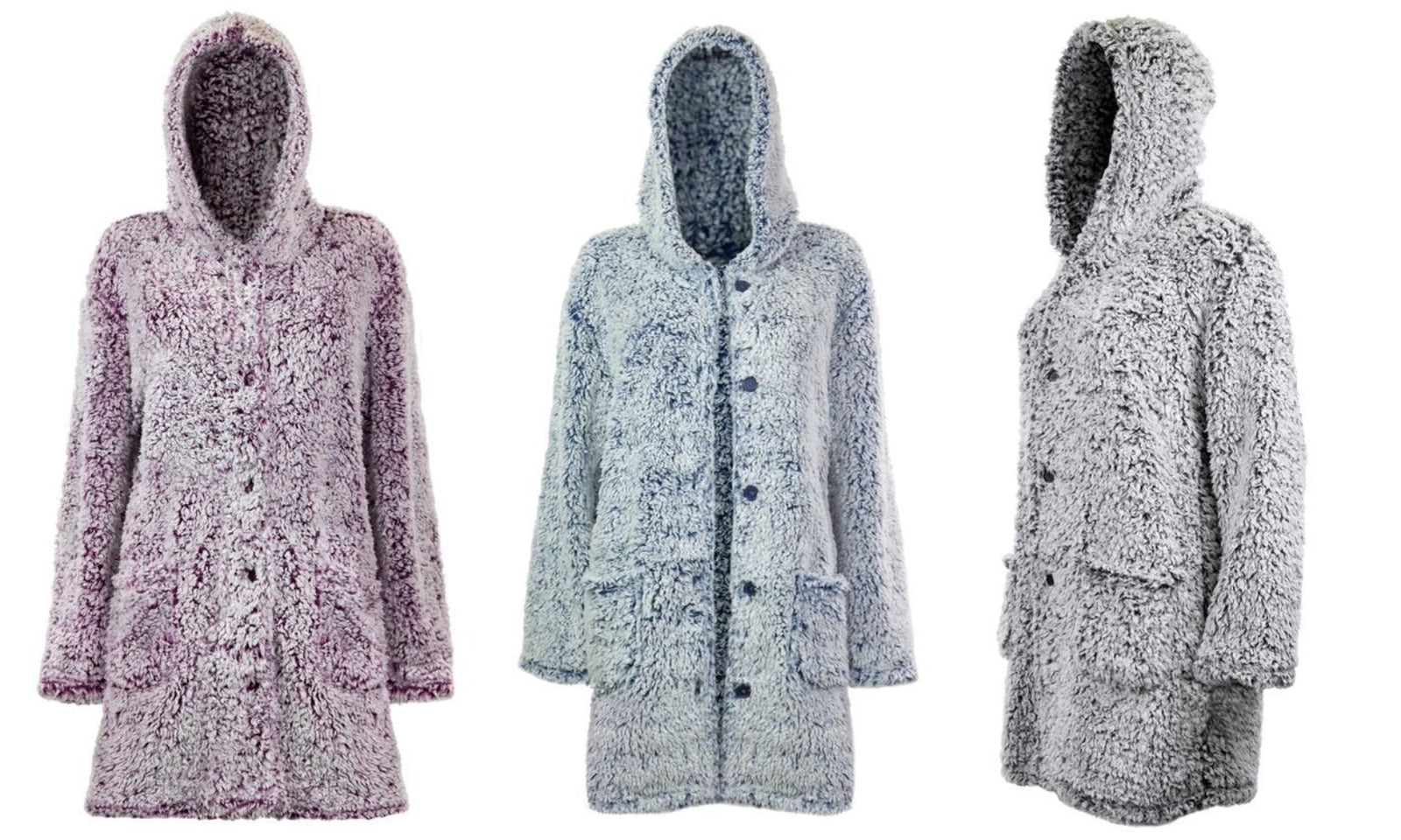 Frosted Purple Sherpa Lounge Jacket