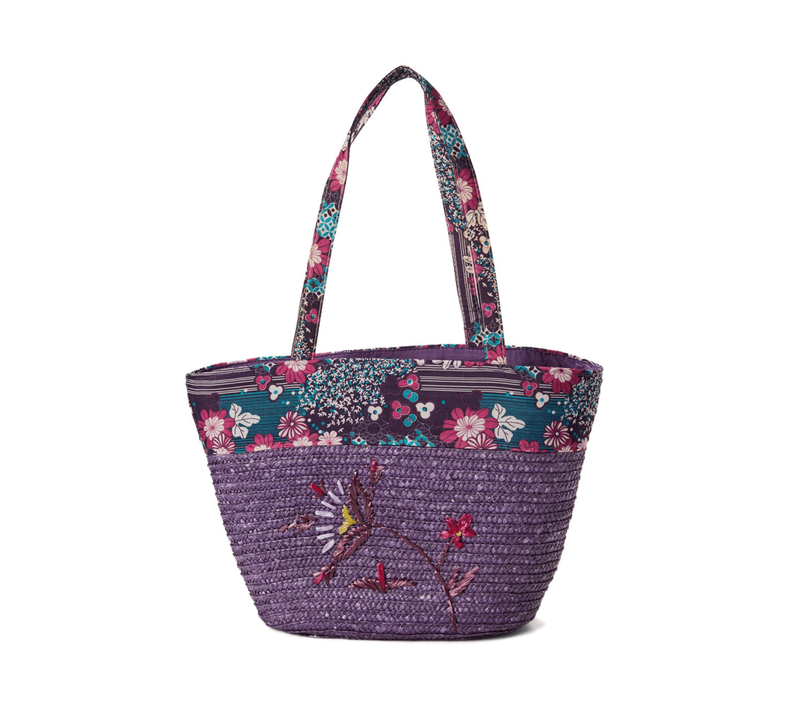 Purple Floral Tote