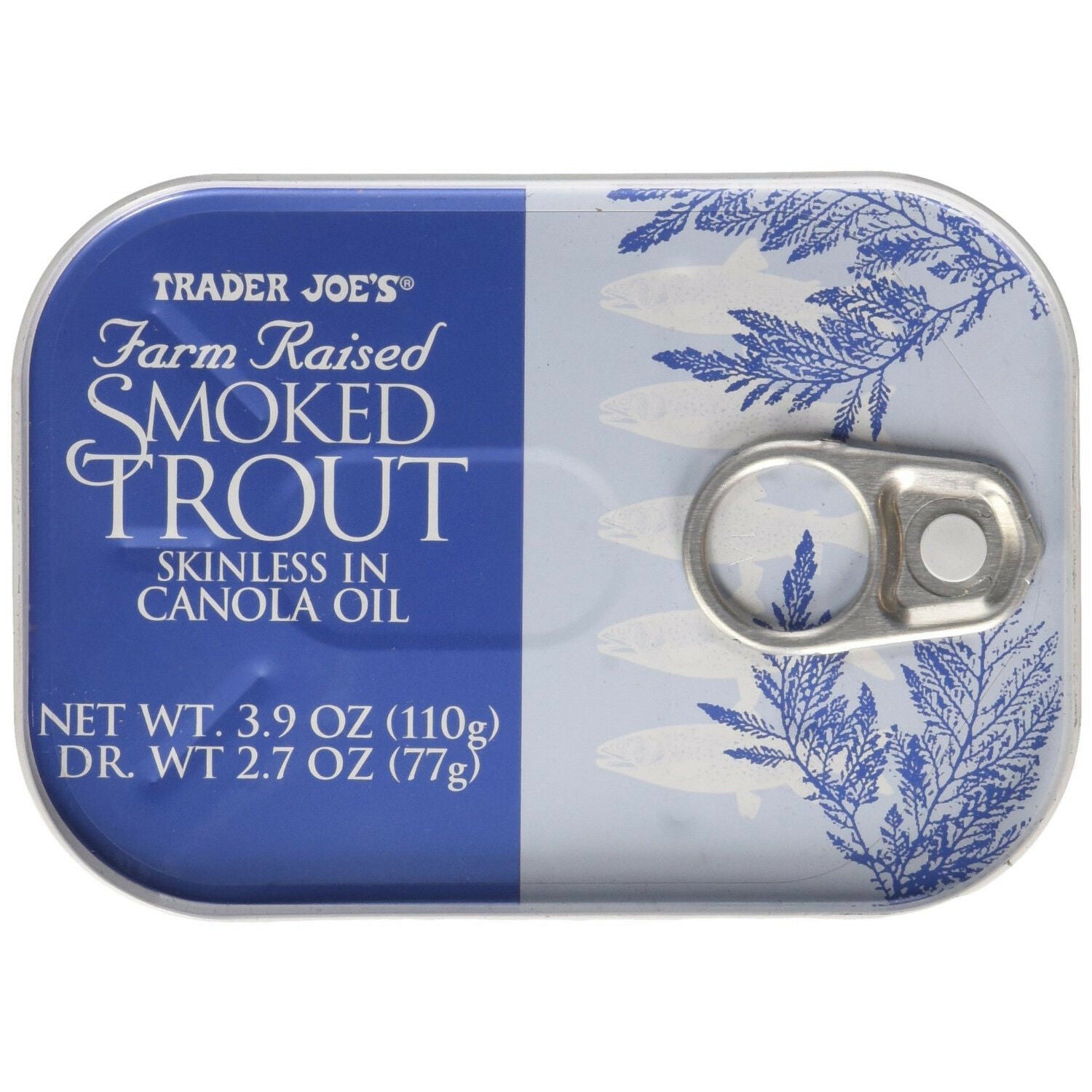 Farm Raised Smoked Trout Skinless in Canola Oil