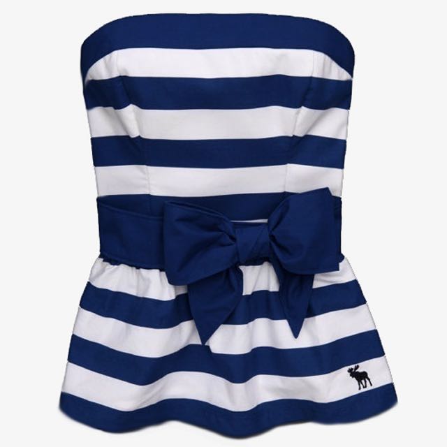 Blue & White Maria Hollister Tank Top