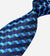 Blue & Black Stripes Jacquard Silk Necktie