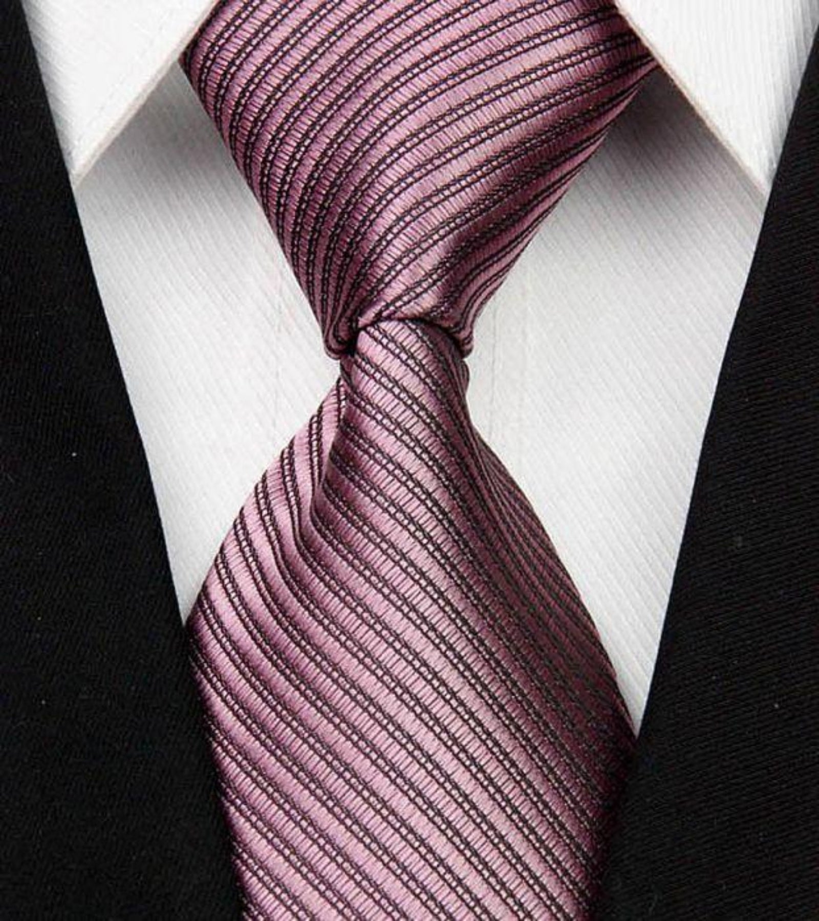 Red & Black Silk Necktie