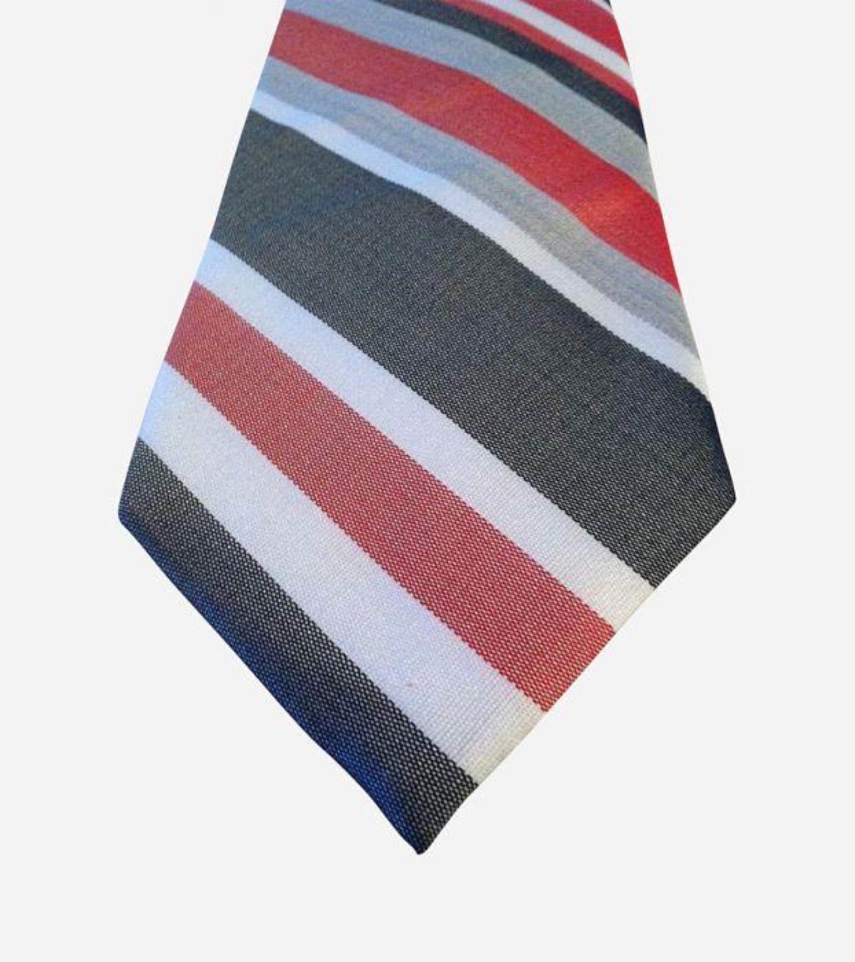 Multi-Color Stripe Skinny Silk Necktie