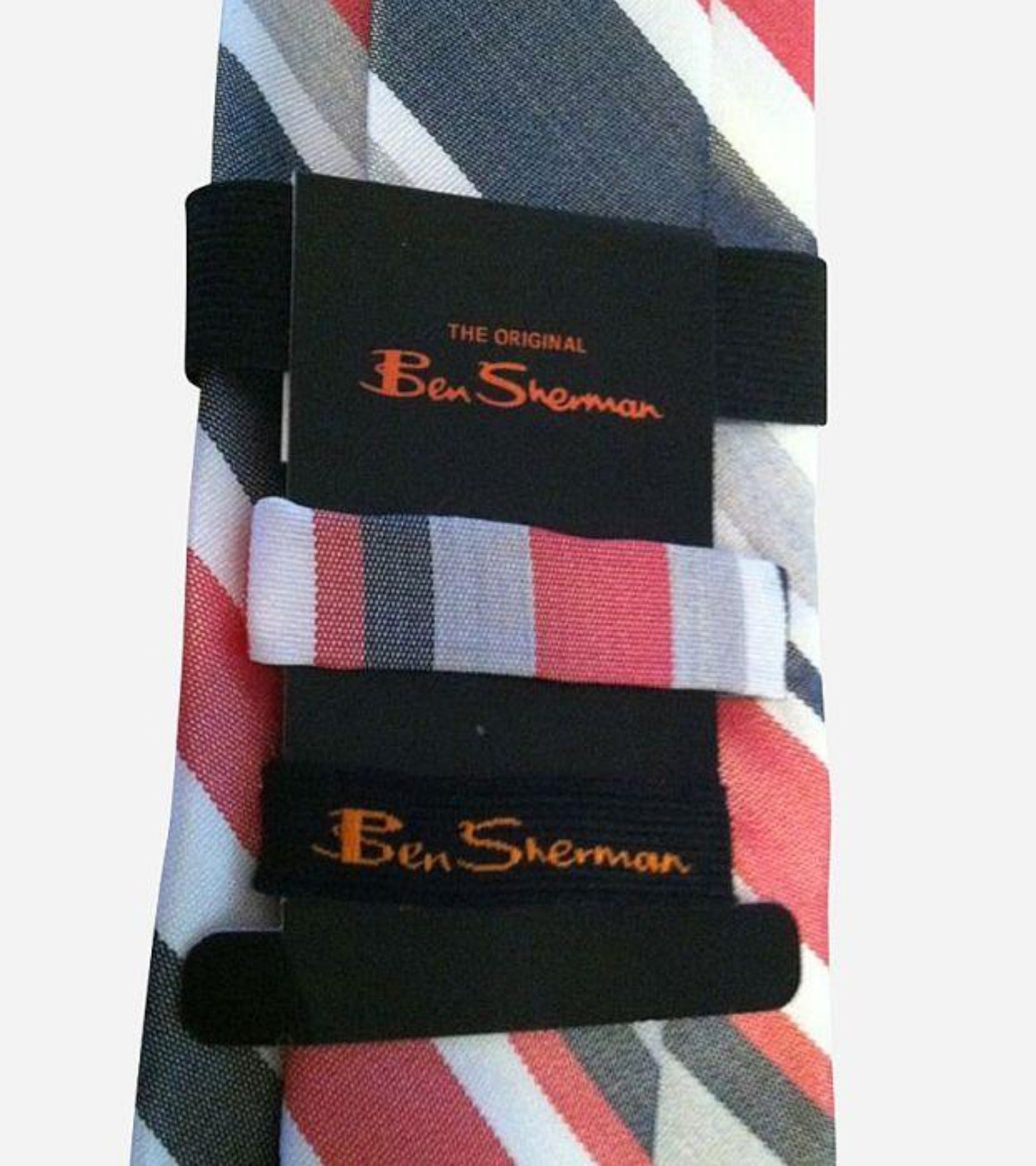 Multi-Color Stripe Skinny Silk Necktie