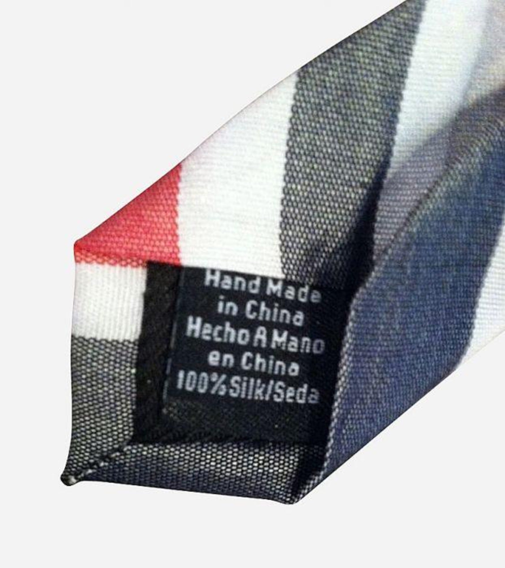 Multi-Color Stripe Skinny Silk Necktie