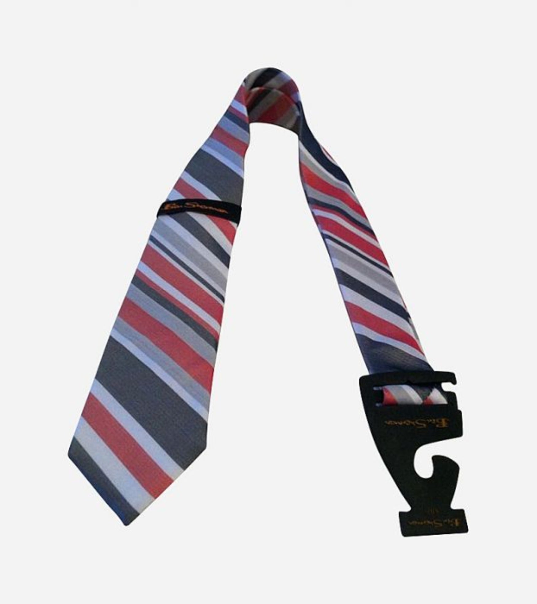 Multi-Color Stripe Skinny Silk Necktie