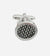 Round Silver Men's Cufflinks
