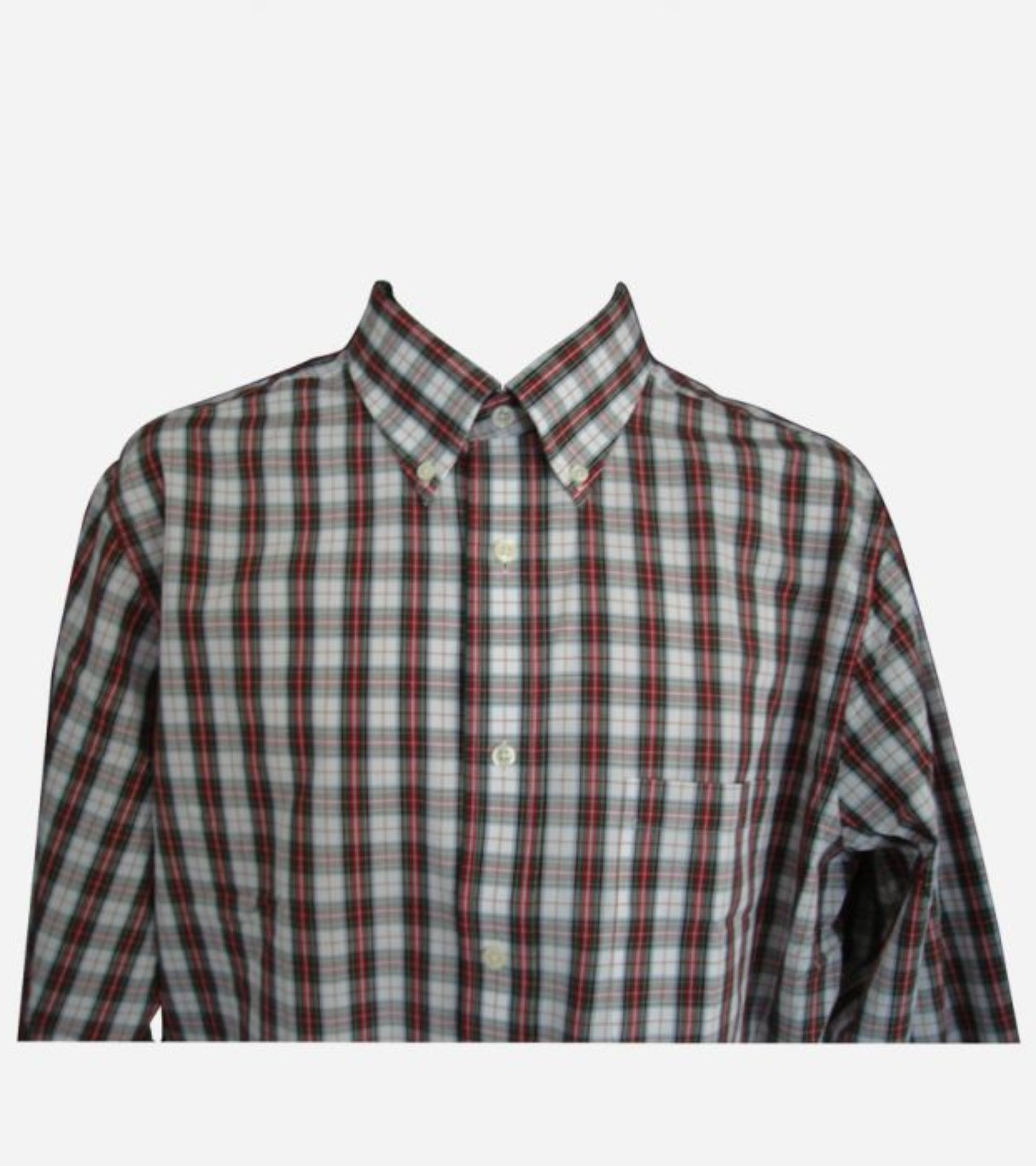 Red Plaid Long Sleeve Shirt