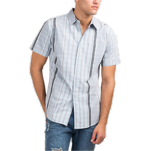Light Blue Plaid Storm Button-Up