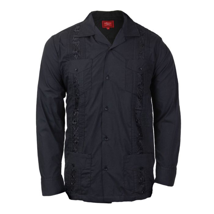 Men Guayabera Button Front Shirt