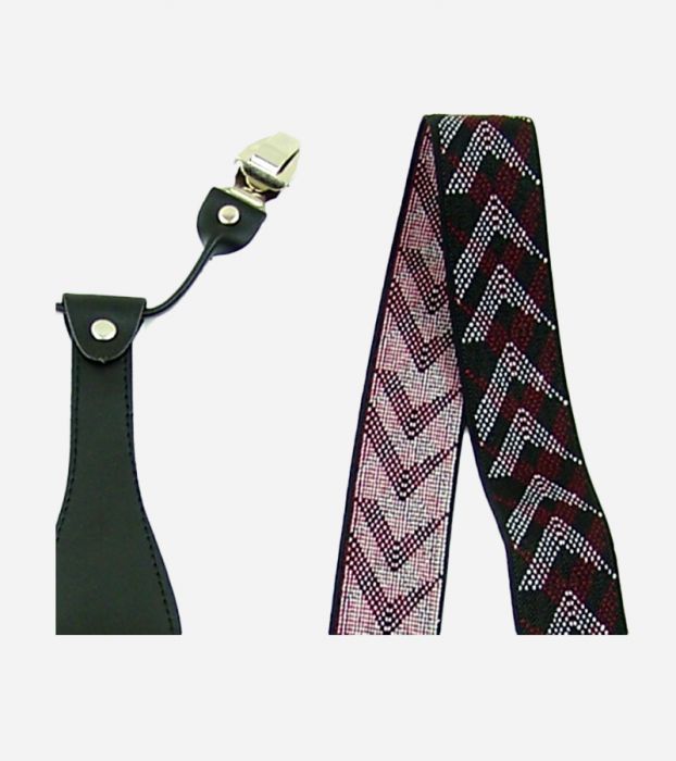 Clip-On Leather Men's Suspender Braces