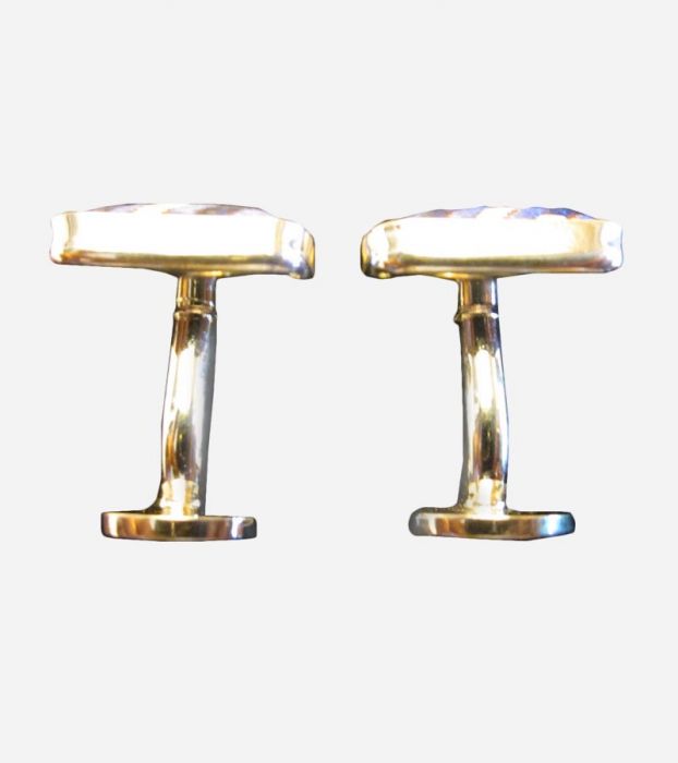 Square Silver Tone Cufflink