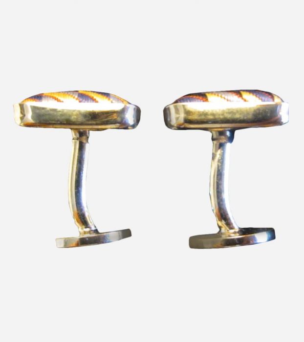 Square Silver Tone Cufflink