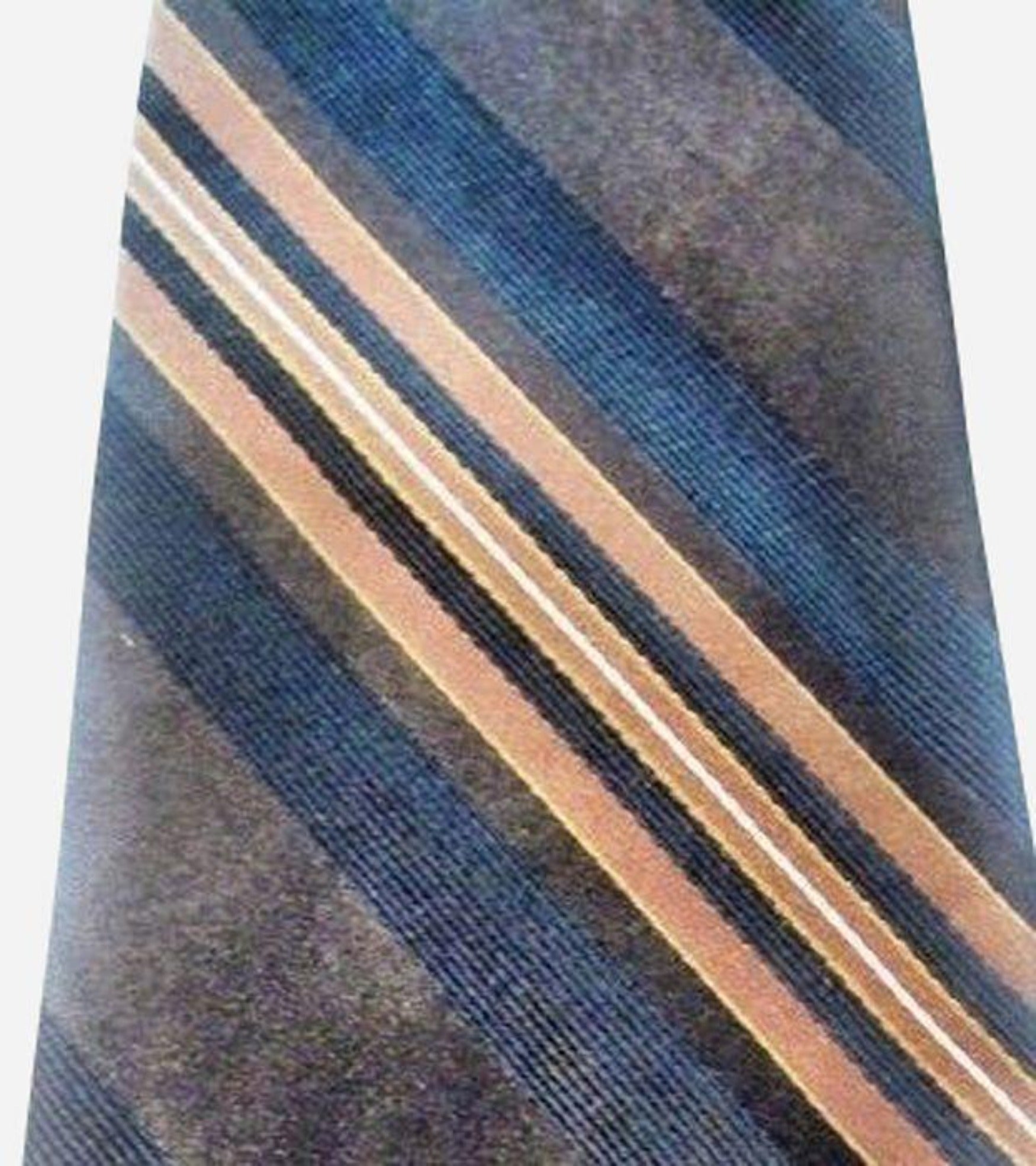Multi-Color Stripe Skinny Silk Neck Tie