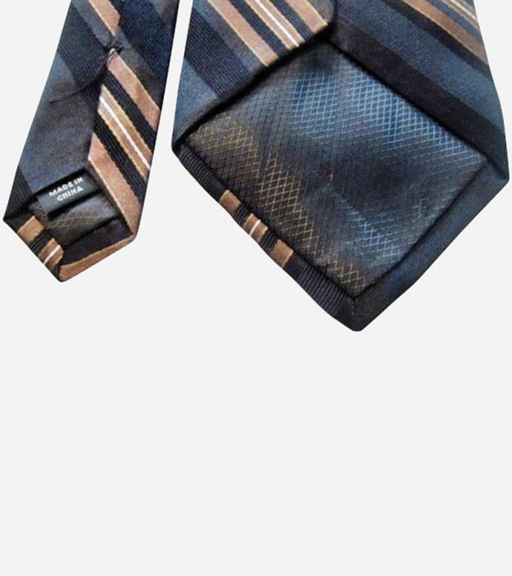 Multi-Color Stripe Skinny Silk Neck Tie