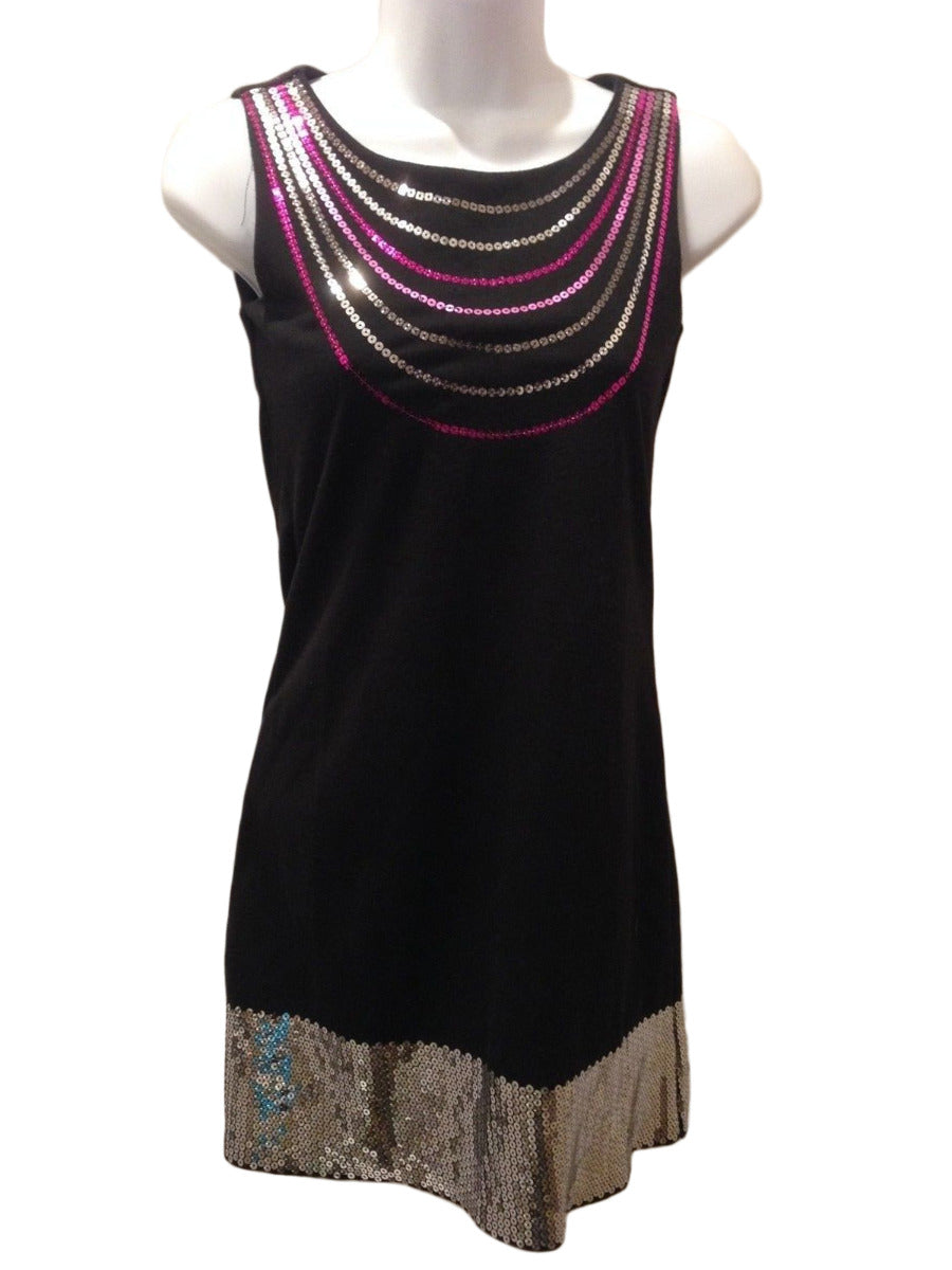 Black Dress Long Tunic Top