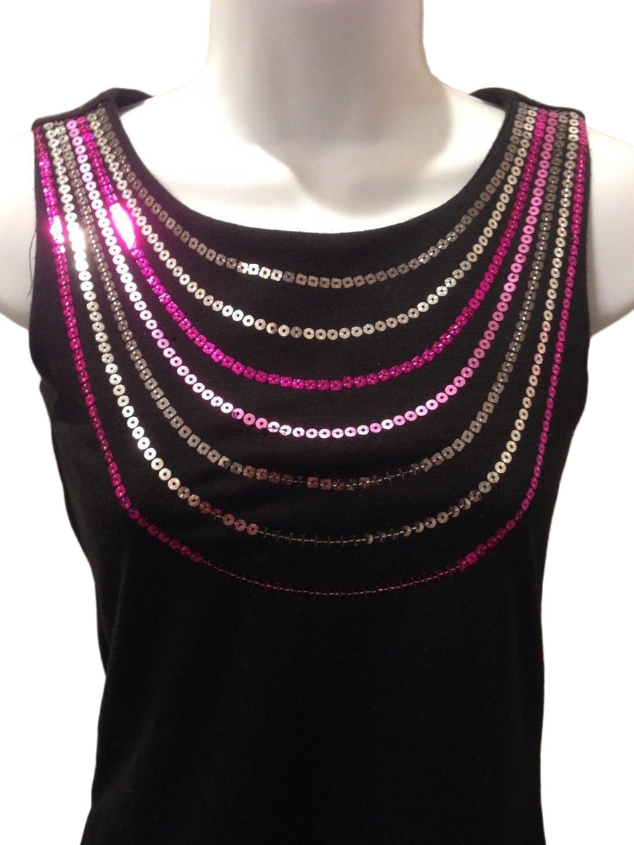 Black Dress Long Tunic Top