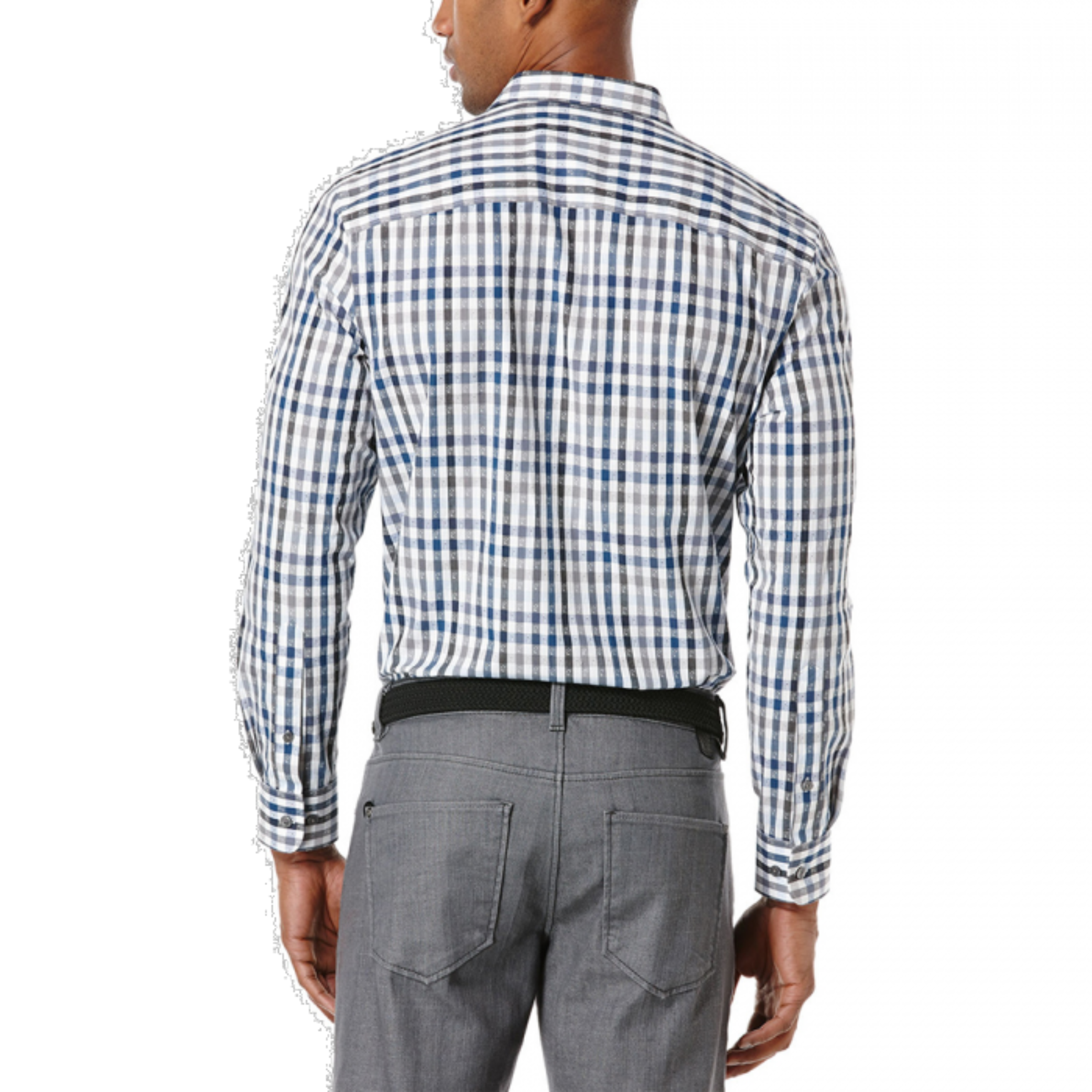 Coastal Fjord Plaid Jacquard Button-Up