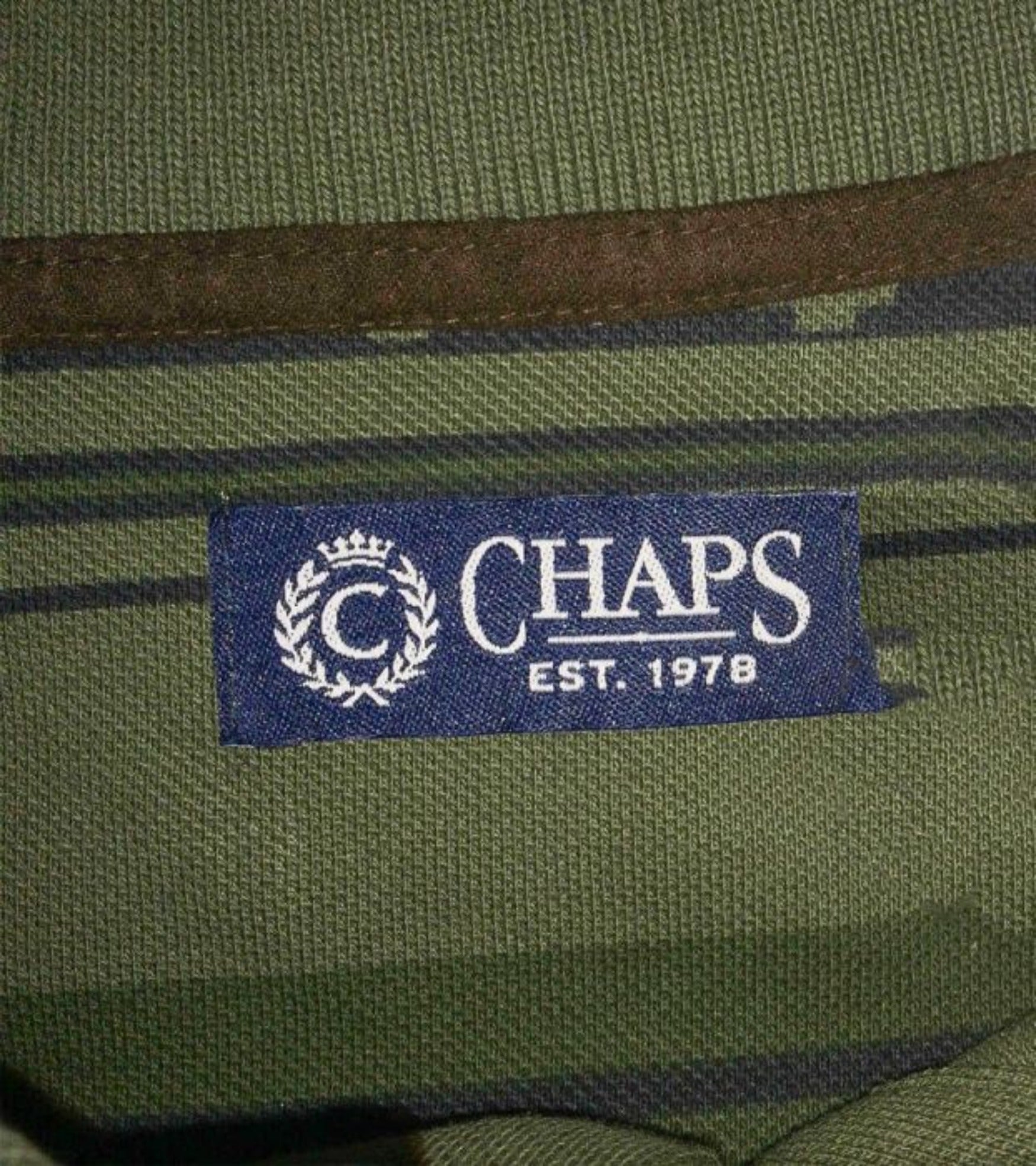 CHAPS Men's Dark Green Polo Shirt