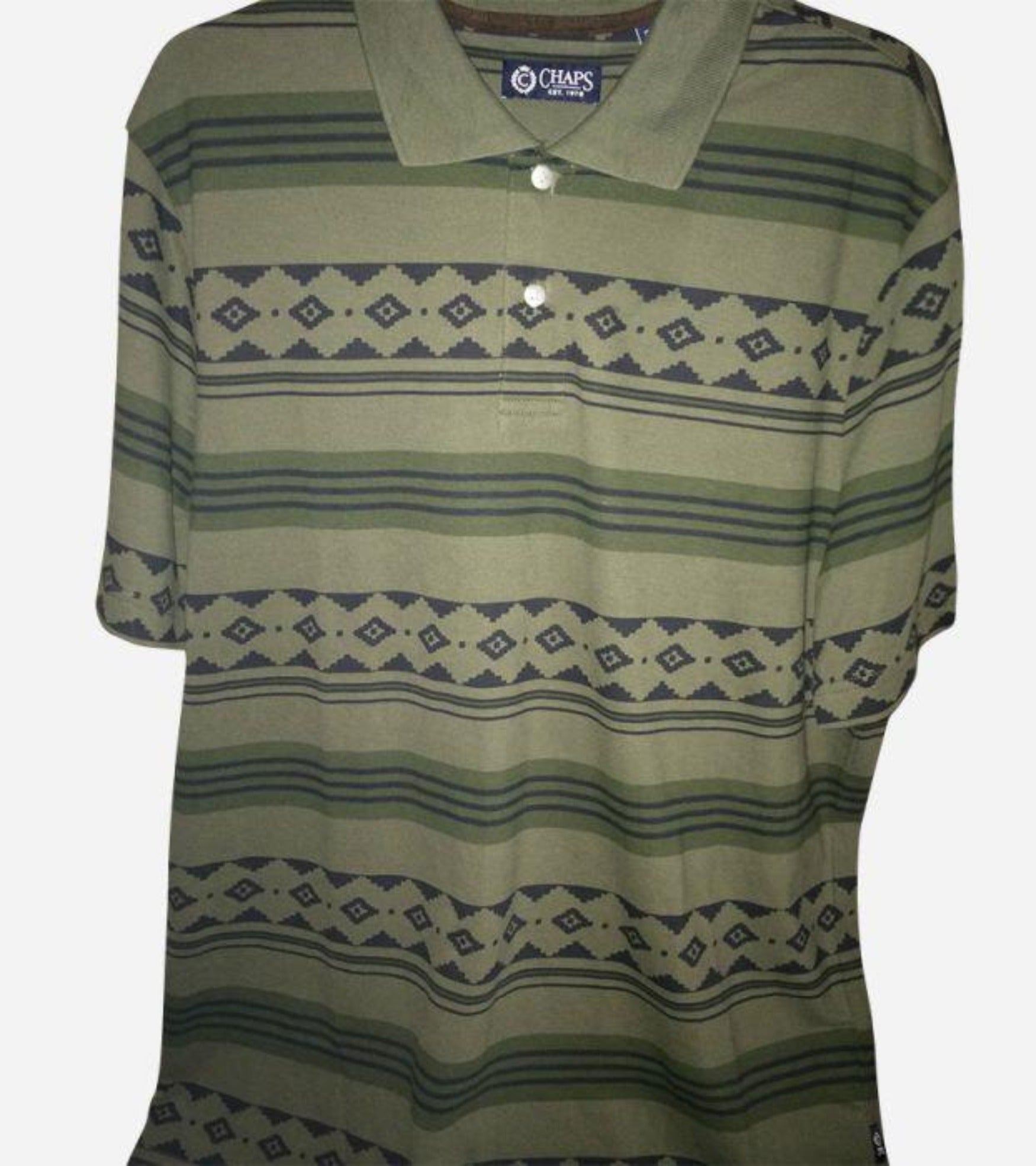 CHAPS Men's Dark Green Polo Shirt