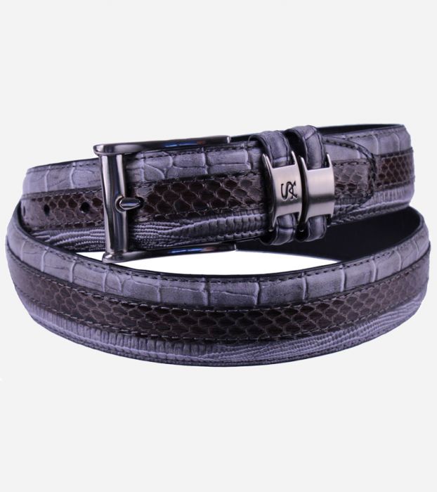 Snake Skin Men's Leather Belt
