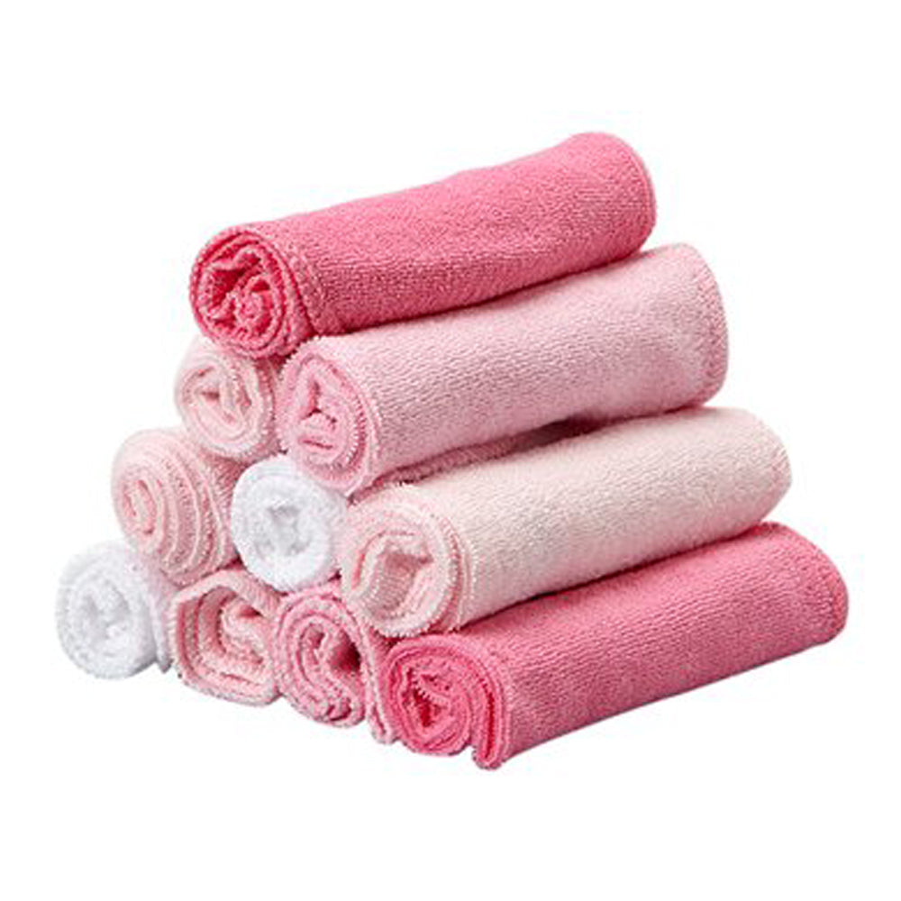 Baby Pink Washcloth Set of Ten