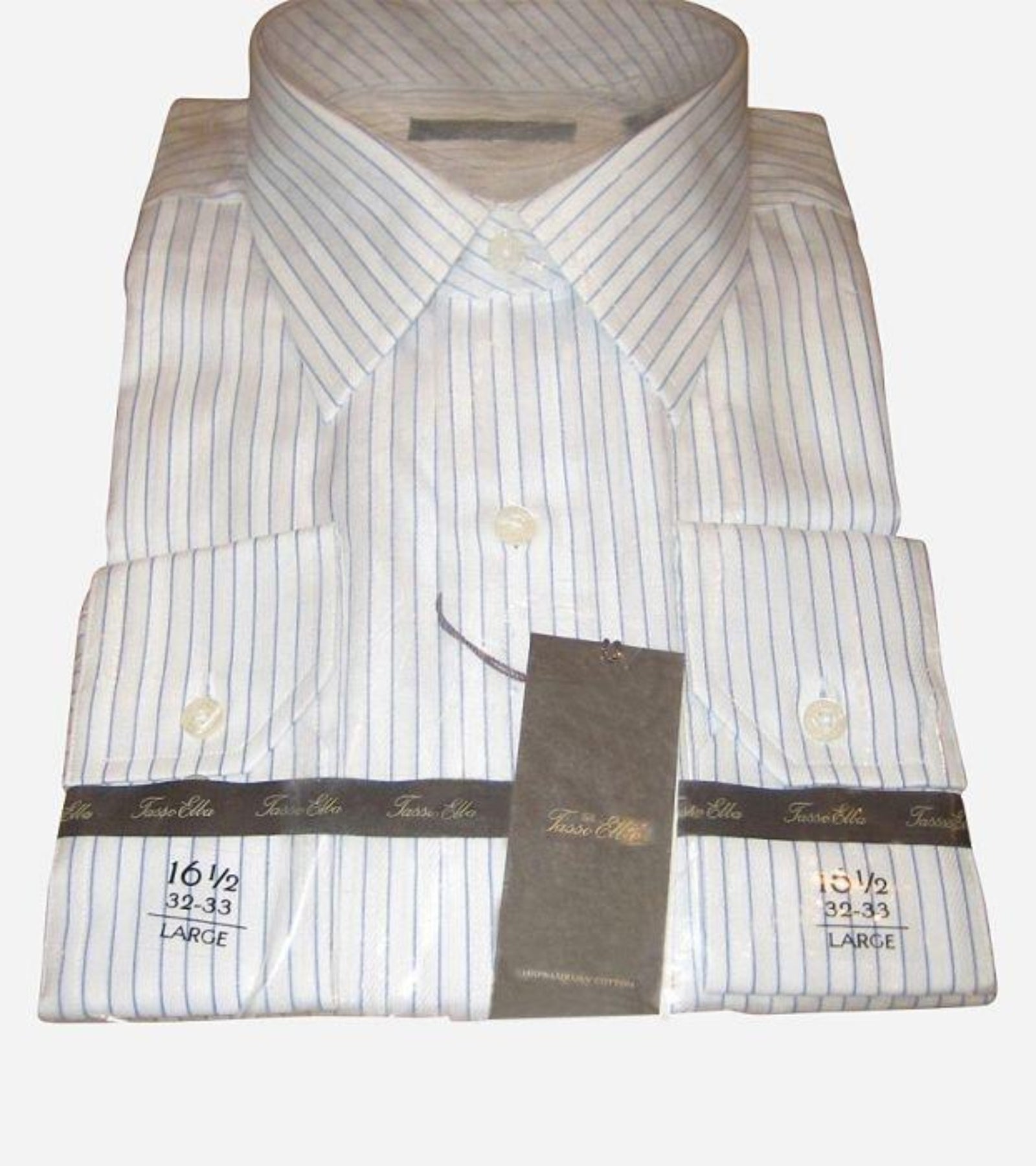 White & Blue Pin Stripe Shirt