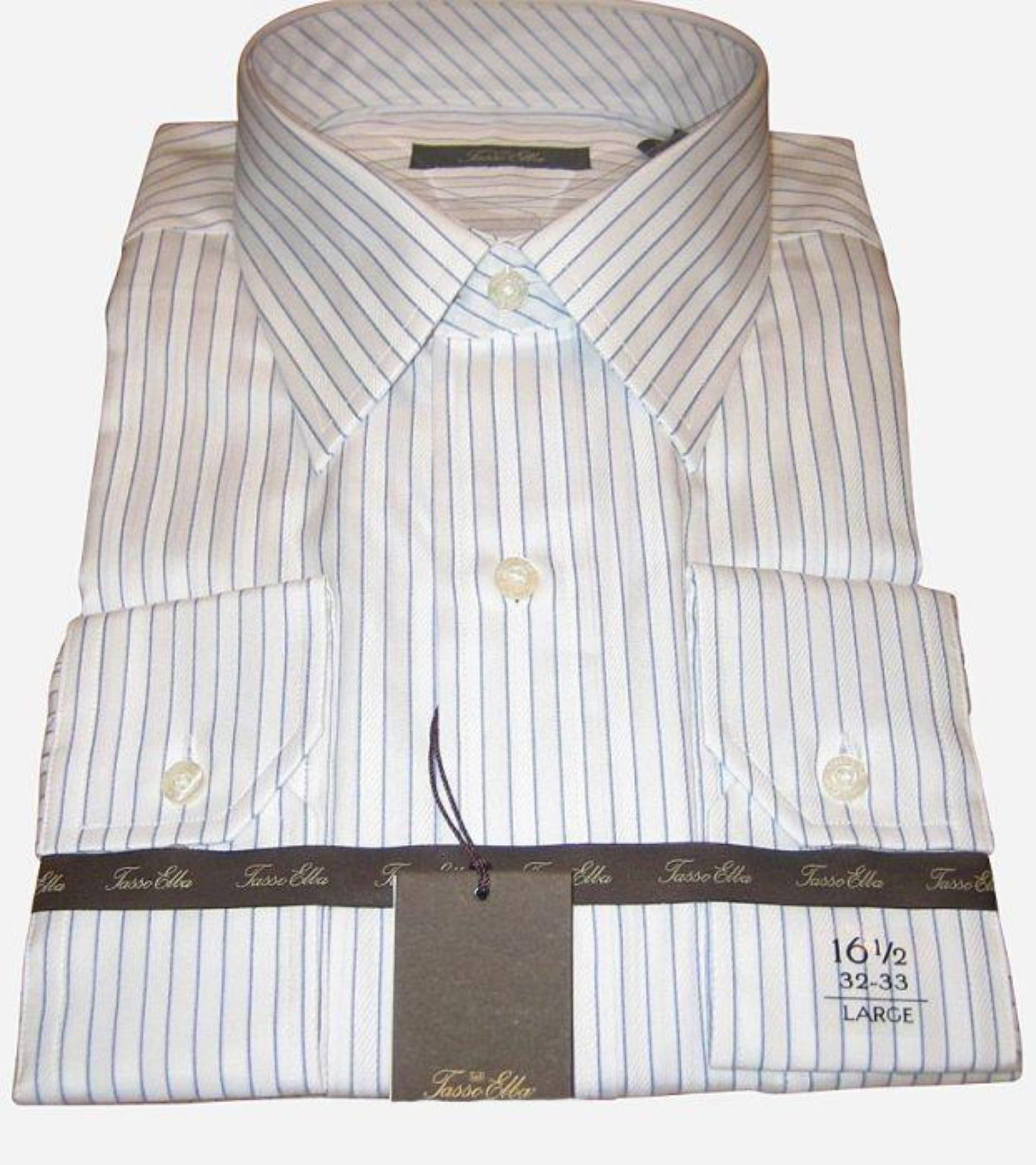 White & Blue Pin Stripe Shirt