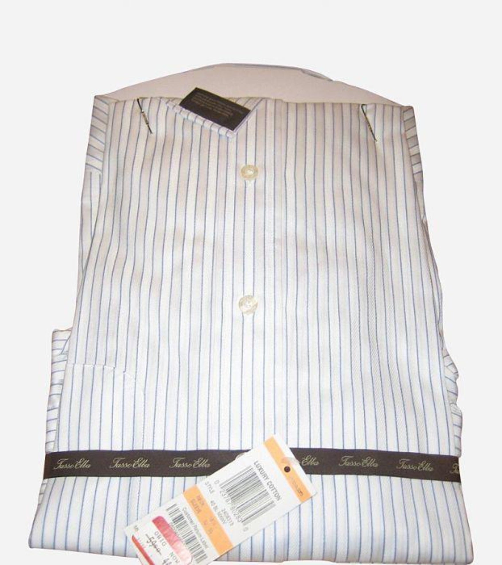 White & Blue Pin Stripe Shirt
